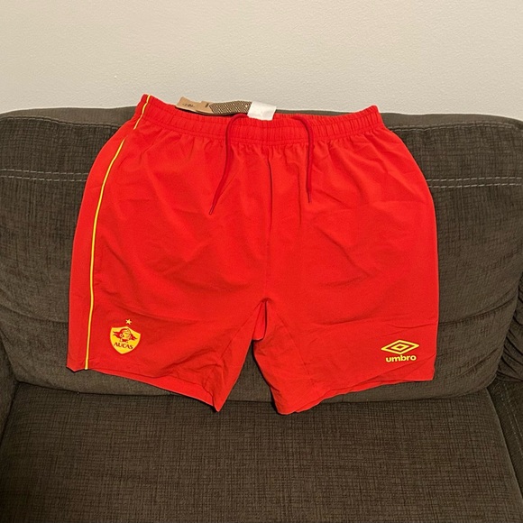 Umbro Other - Umbro Authentic S.D. Aucas Soccer Futbol Ecuador Red Shorts Men’s Sz: L